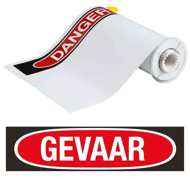 BBP85 Etiketten - Vinyl 254x356 GEVAAR