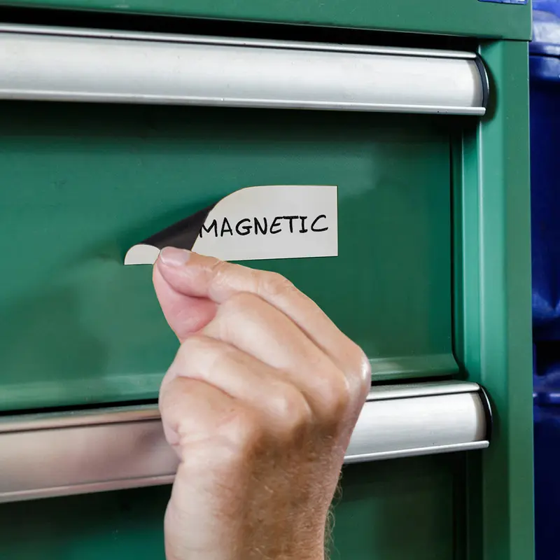 Beschriftbare Magnetetiketten