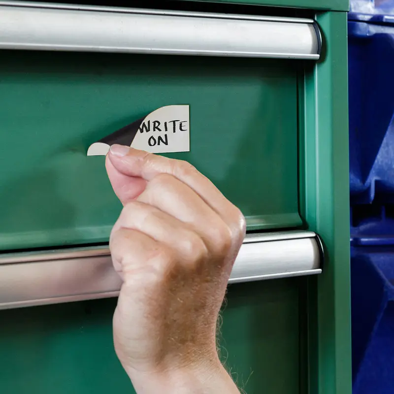Beschriftbare Magnetetiketten