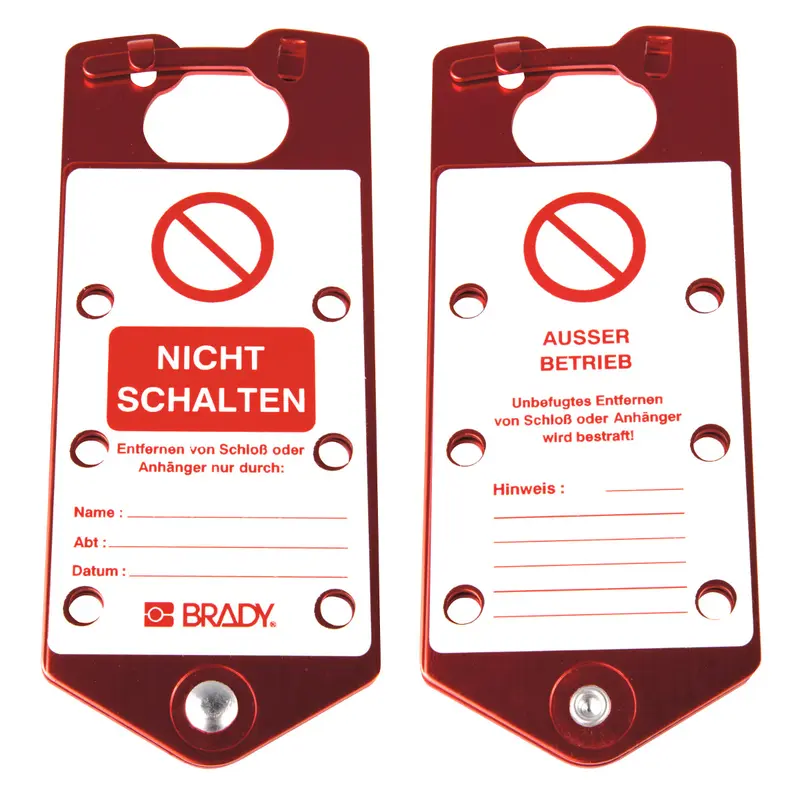 Beschriftbare Sicherheits - Blockierbügel GERM Nicht schalten