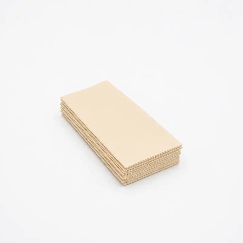 Besteckservietten Creme, Airlaid (stoffähnlich), 40 × 40 cm, 1/8 Falz, 300 Stk.