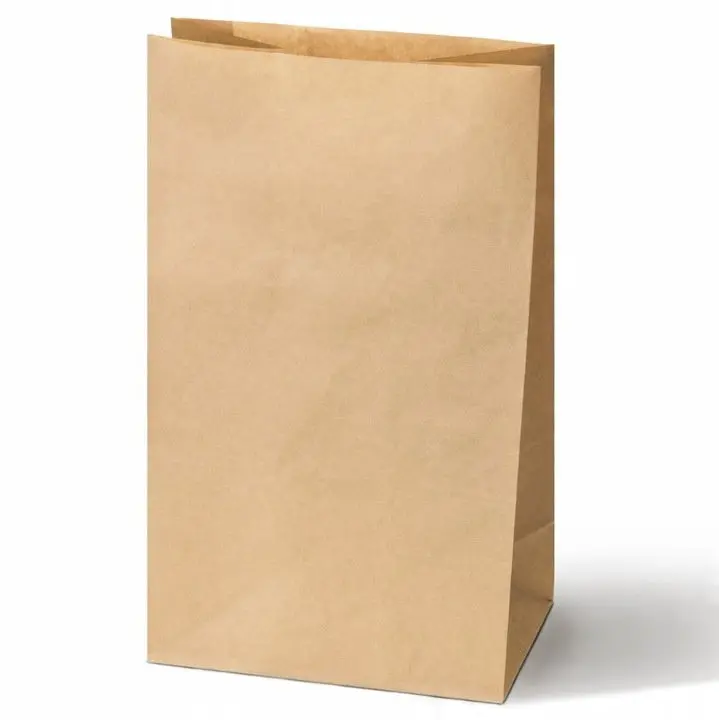 Blockbodenbeutel 16+8x27 cm, 70 g/m², braun, 100 Stück