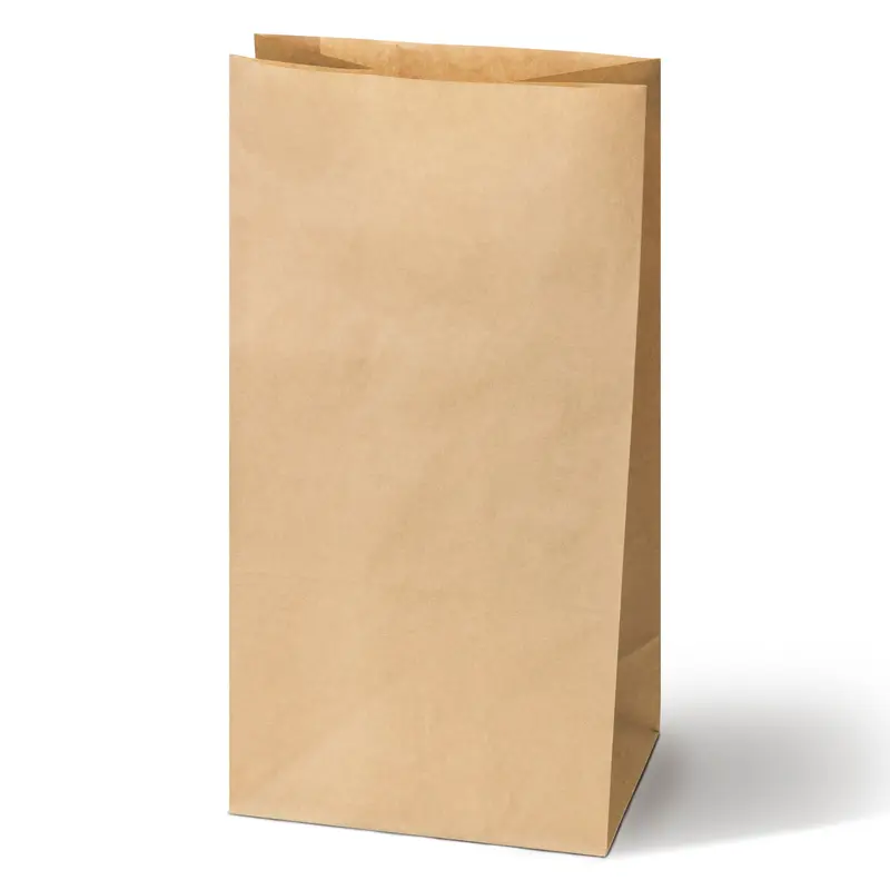 Blockbodenbeutel 190x130x370mm Braun 100 Stück