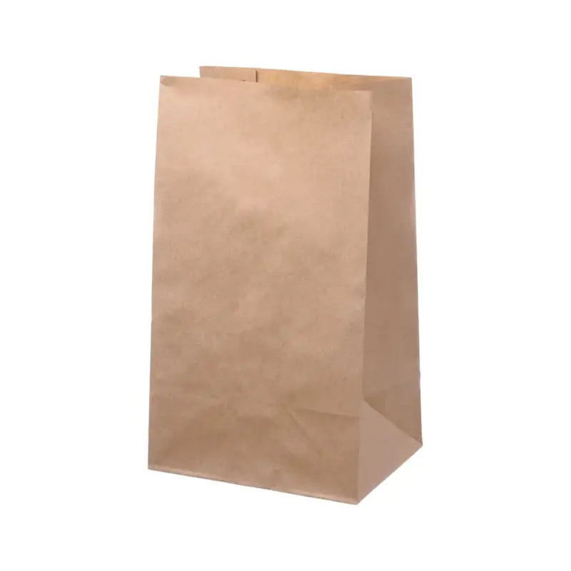 Blockbodenbeutel, Kraftpapier, braun