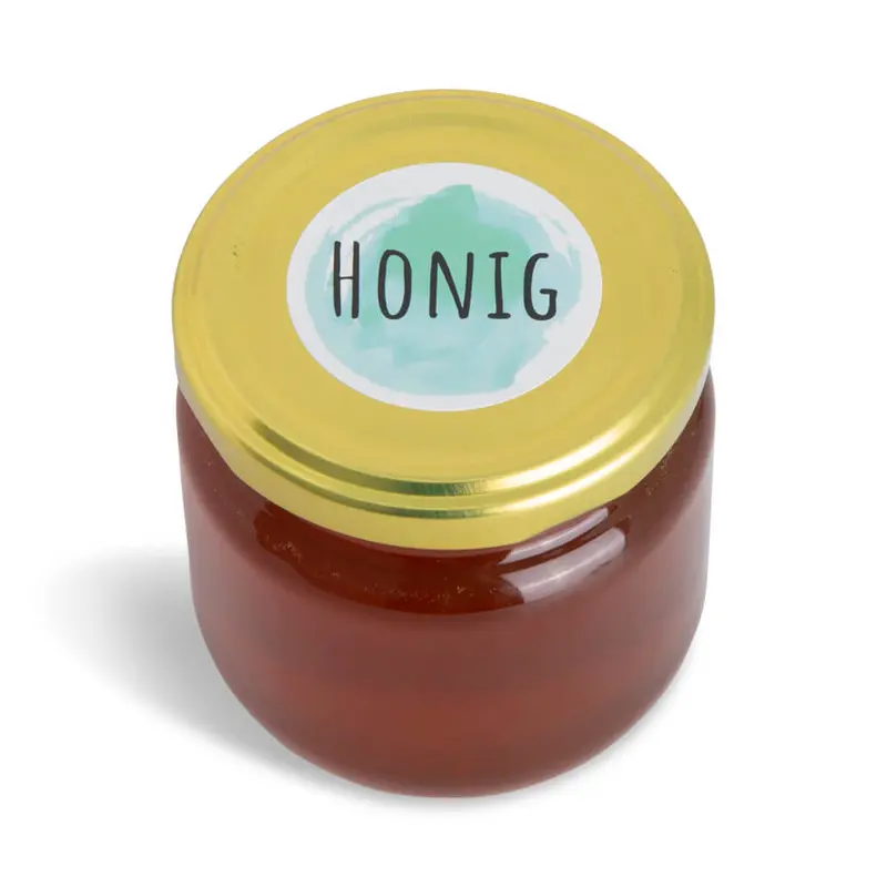Blumige Birgit – Deckeletikett für 250g Honigglas (Twist-Off)