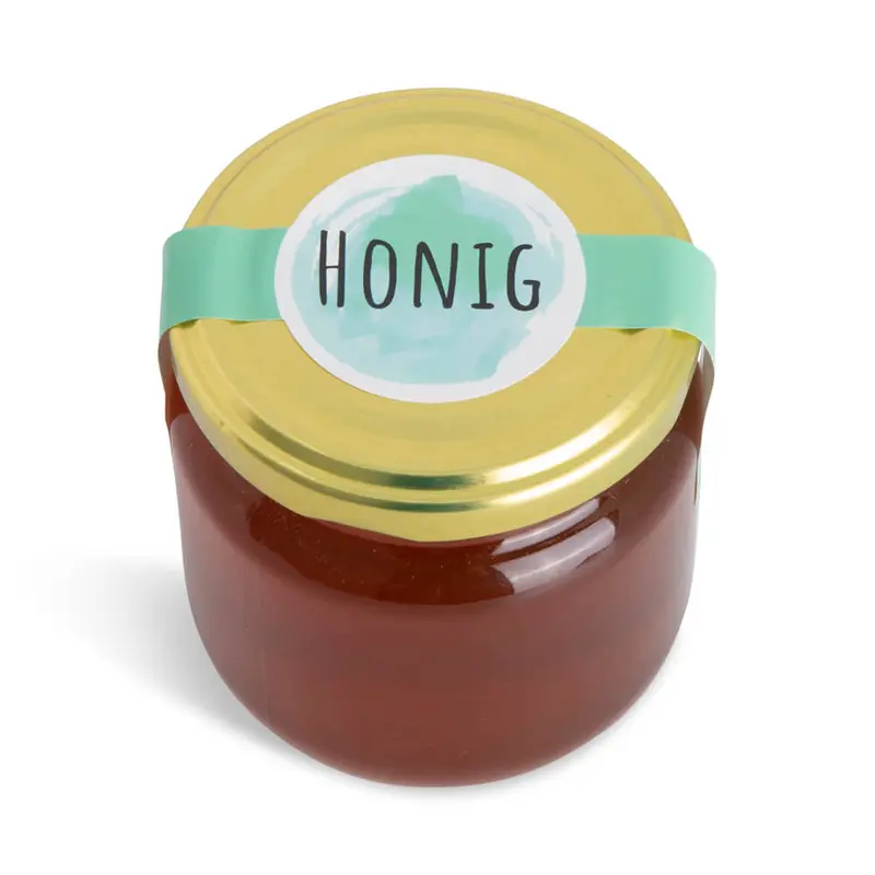 Blumige Birgit – Honigetikett mit doppeltem Frischesiegel 250g (Twist-Off)