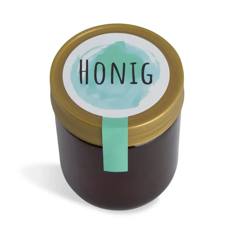Blumige Birgit – Honigetikett mit Frischesiegel 500g (Kunststoffdeckel)