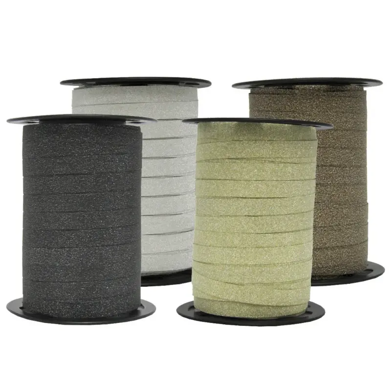 Bolduc paillettes 10 mm x 100 m – 5 couleurs scintillantes