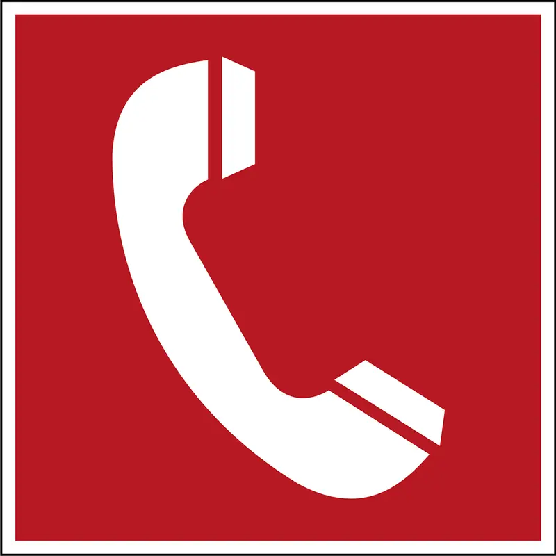 Brandschutzkennzeichnung - Brandmeldetelefon