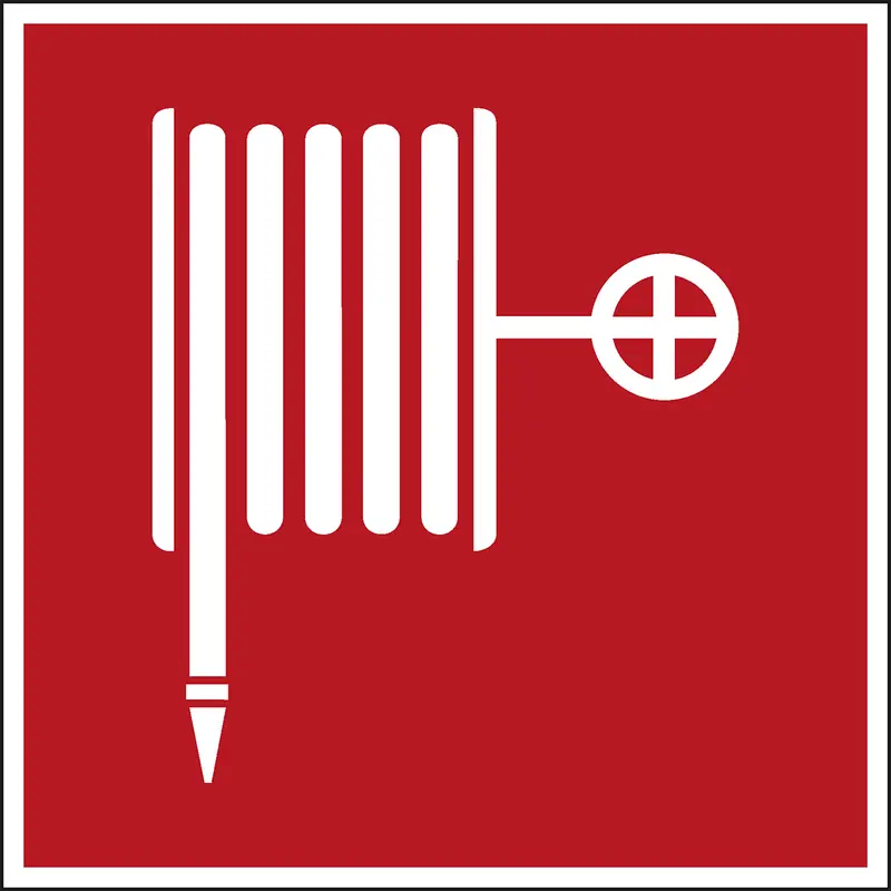 Brandschutzkennzeichnung - Löschschlauch