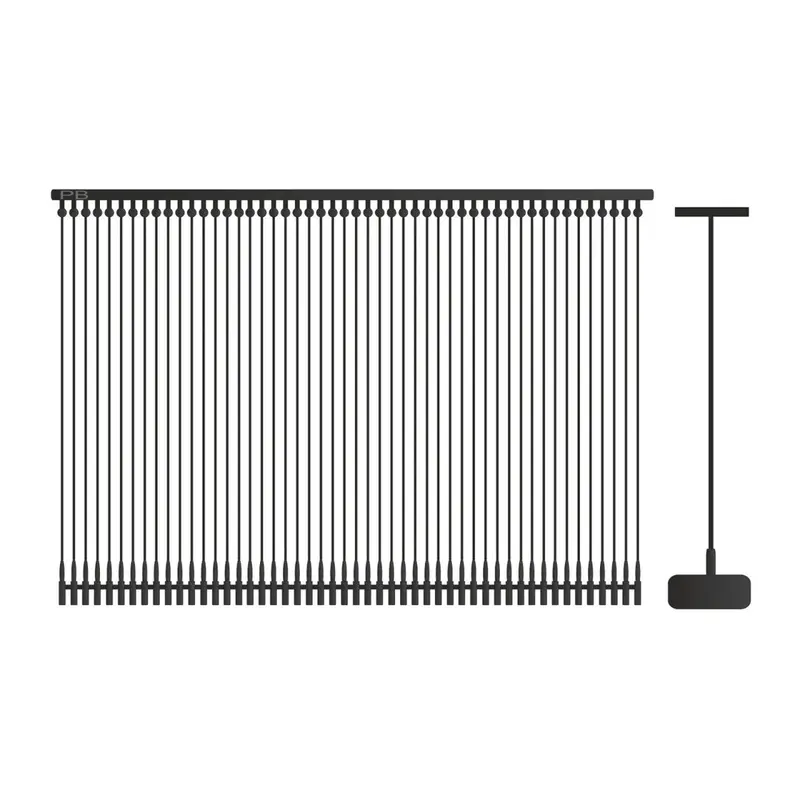 Brides standard noires 40 mm pour pistolet textile — carton de 5 000 pièces