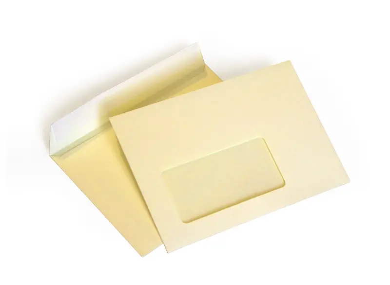 Briefumschlag mit Fenster (Vanille) DIN C6 114x162 mm 120g/m² haftklebend (500AF)