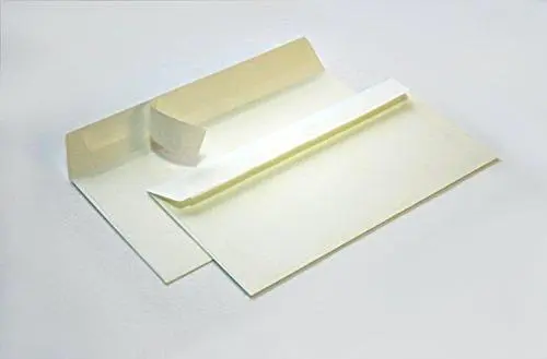 Briefumschlag ohne Fenster (elfenbein) DIN lang 114x229mm 120g/m²(2120A)