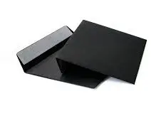 Briefumschlag ohne Fenster (schwarz) DIN C6 114x162 mm 120g/m² haftklebend (514A)