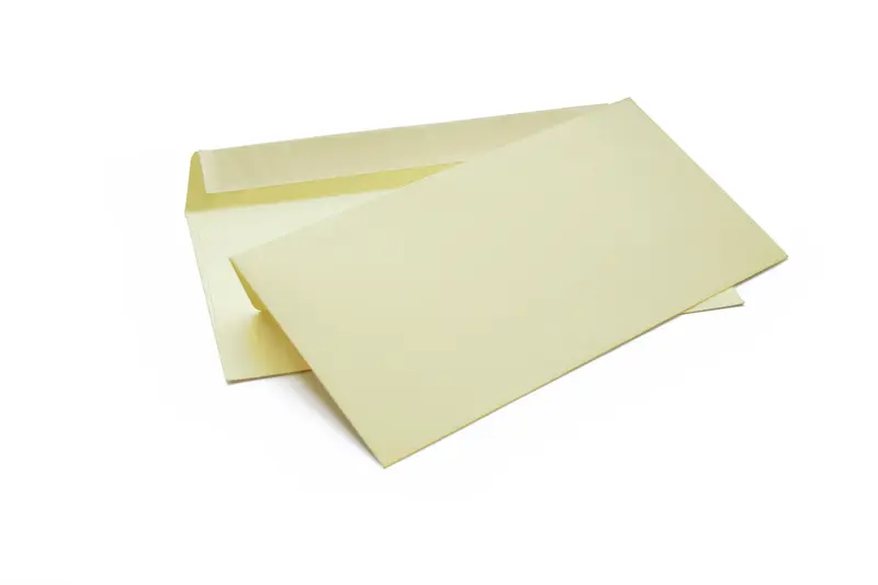 Briefumschlag ohne Fenster (vanille) DIN lang 114x229mm 120 g/m² haftklebend (200A)