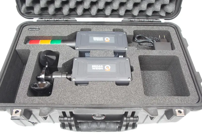 BroadWeigh wireless wind speed sensor Set Case inkl. Inlay