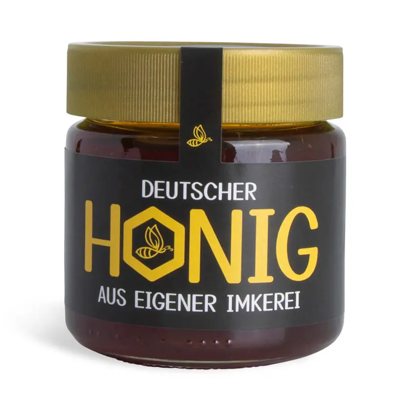 Brummender Bernd – Etikett mit Gewährverschluss 250g (Kunststoffdeckel)