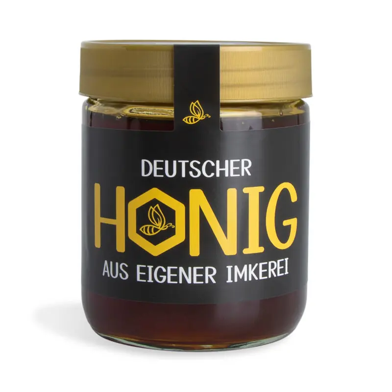 Brummender Bernd – Etikett mit Gewährverschluss 500g (Kunststoffdeckel)