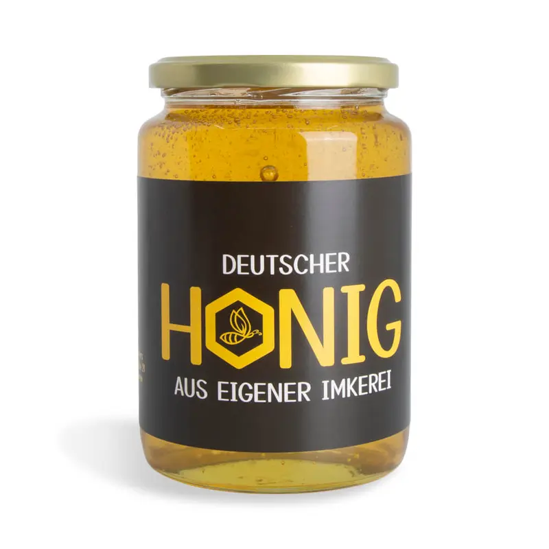 Brummender Bernd – Rechteckiges Etikett 1000g (Twist-Off)