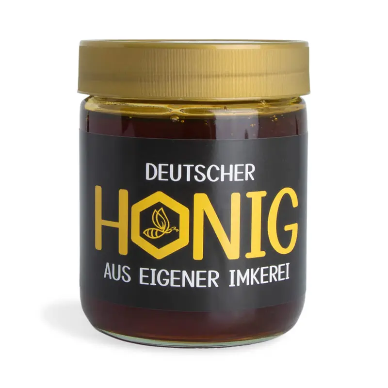 Brummender Bernd – Rechteckiges Etikett 500g (Kunststoffdeckel)