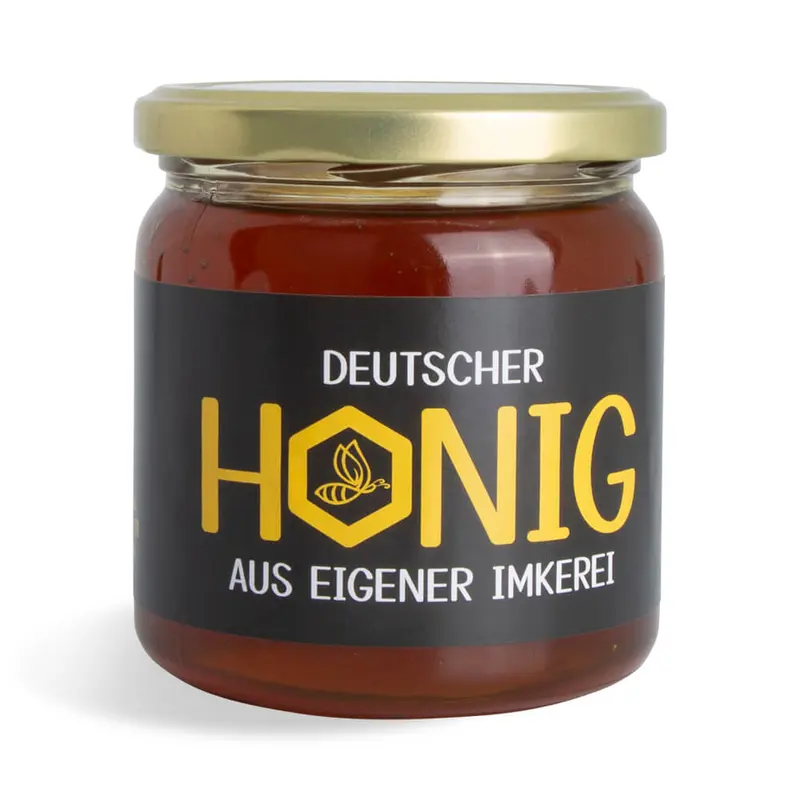 Brummender Bernd – Rechteckiges Etikett 500g (Twist-Off)