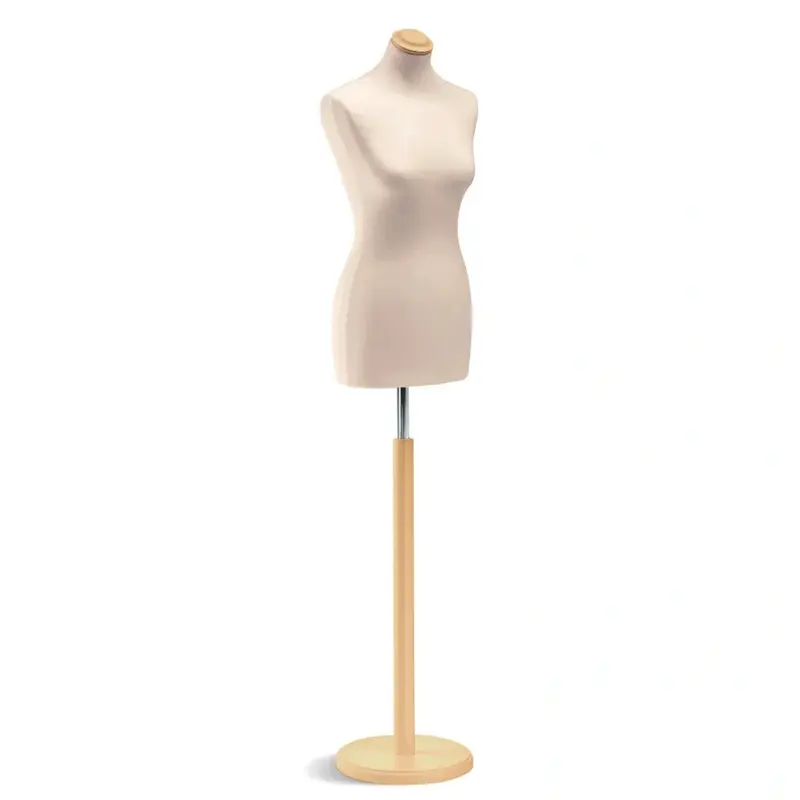 Buste de couture femme Vetrina – Base ronde, hauteur réglable