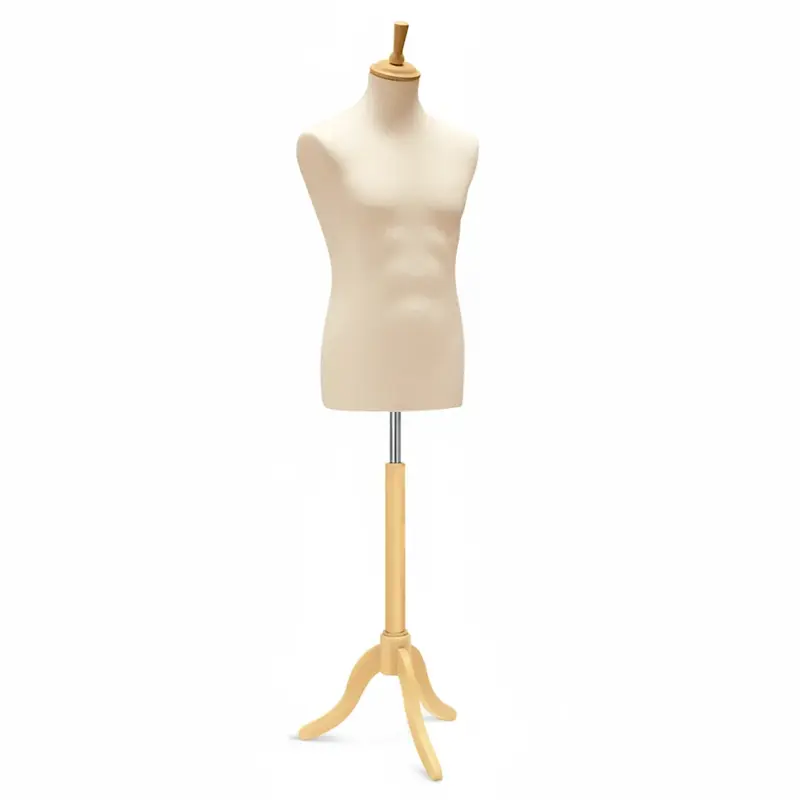 Buste homme sur trépied – Présentation vêtements professionnelle