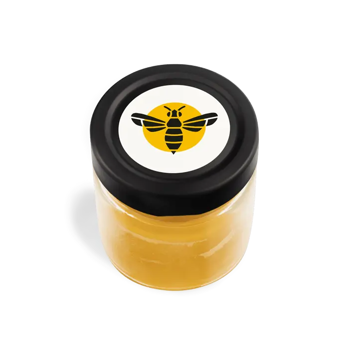 Charmanter Charly – Runder Deckelaufkleber 40x40mm für Kerzen im 250g-Glas