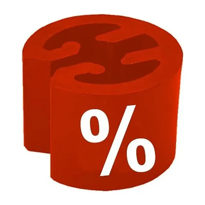 Clip bague ronde rouge pour cintre avec impression %