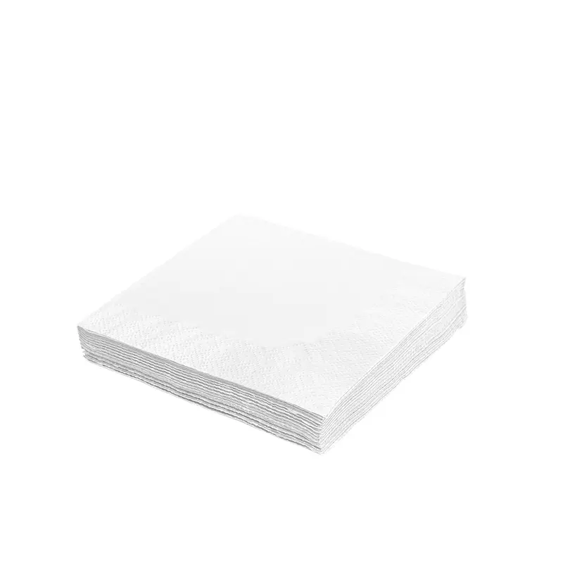 Cocktail Servietten Weiß, 24 × 24 cm, 2-lagig, 2000 Stk.