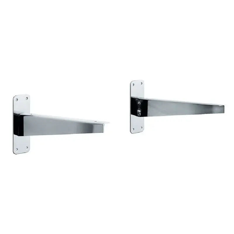 Console murale pour rayon bois 25 cm – lot de 2