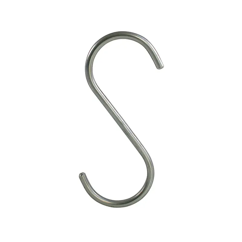 Crochet en S 12 cm – nickelé ou anthracite, lot de 10 ou 100