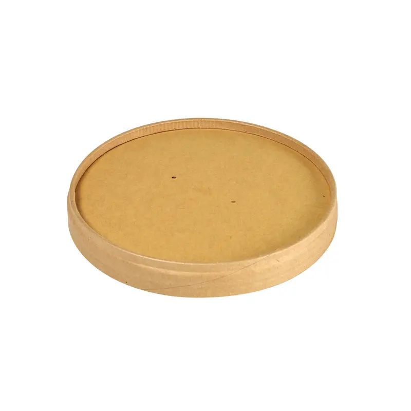 Deckel Ø 117 mm für Suppenbecher 550/750/950 ml, Pappe, braun, 525 Stk.
