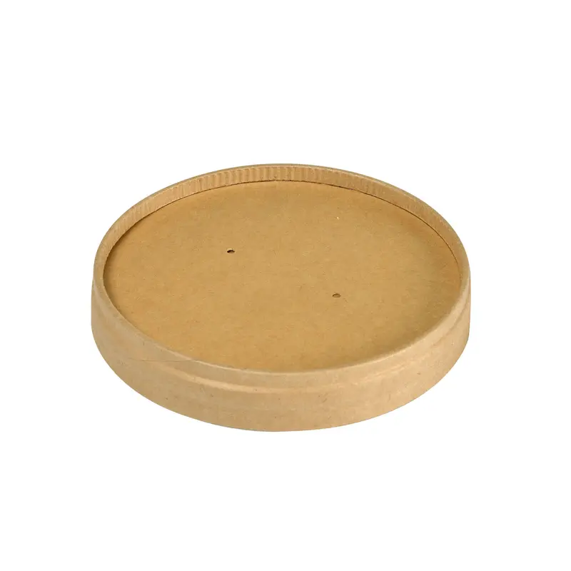 Deckel Ø 90 mm für Suppenbecher 240/360 ml, Pappe, braun, 400 Stk.