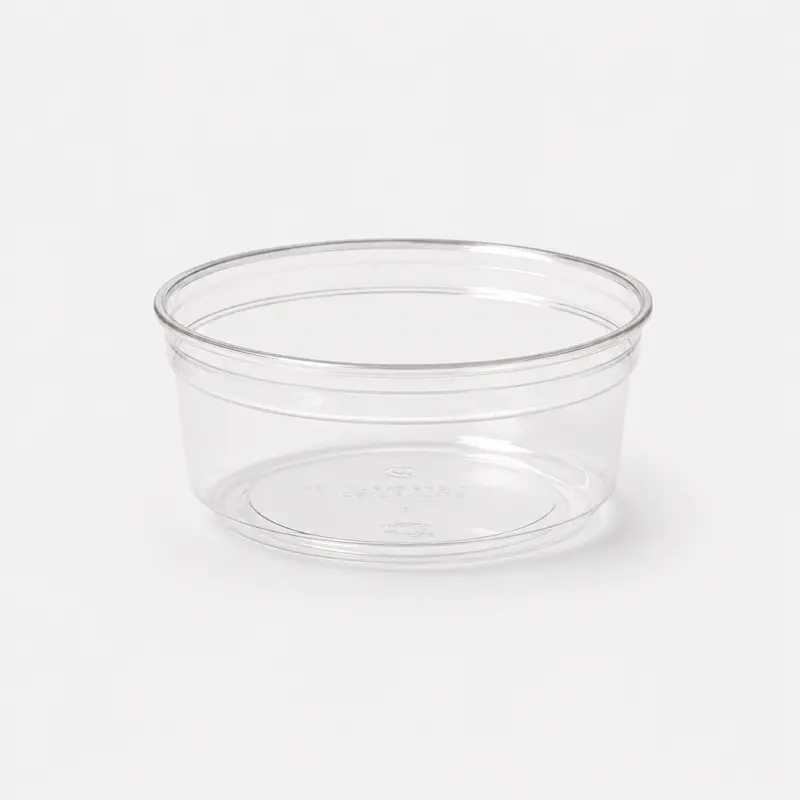 Deli-Feinkostschale Crystal 250 ml, rPET, transparent, Ø 114 x 45 mm, 350 Stk.