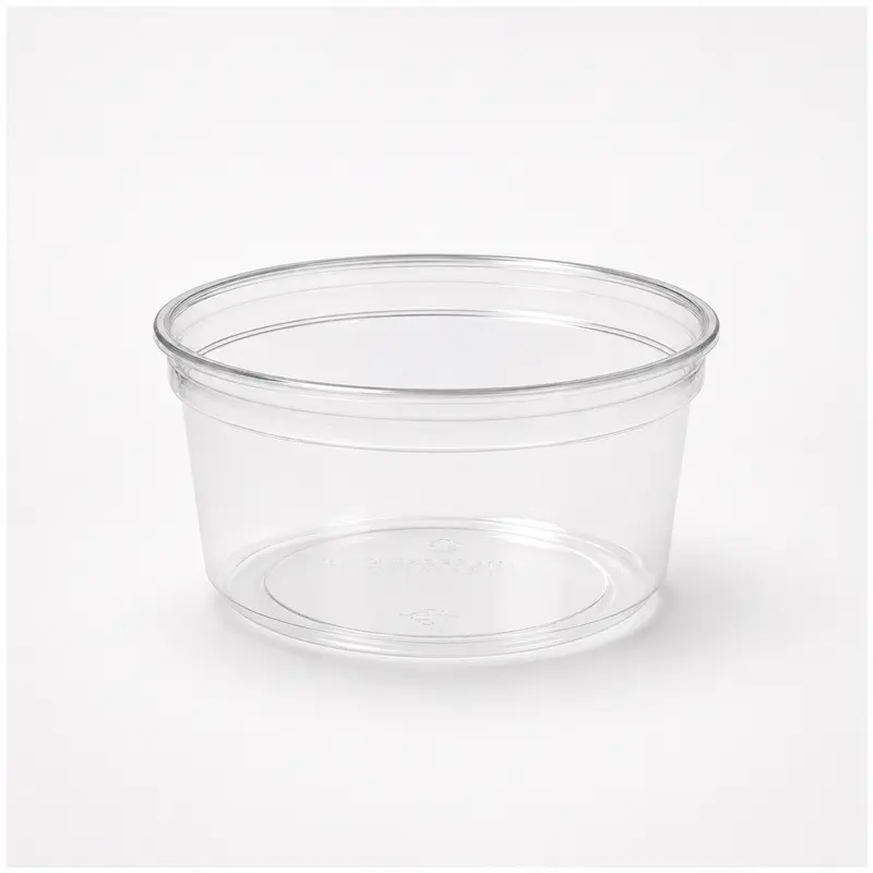 Deli-Feinkostschale Crystal 375 ml, rPET, transparent, Ø 114 x 61 mm, 350 Stk.