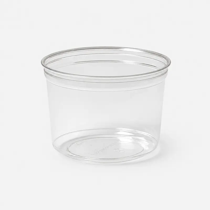 Deli-Feinkostschale Crystal 500 ml, rPET, transparent, Ø 114 x 75 mm, 350 Stk.