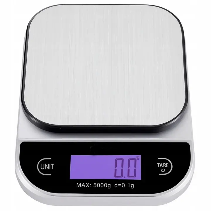 Digitale LCD Küchenwaage Silber