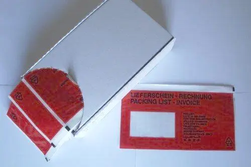 Dokumententaschen DIN Lang 240 x 115 +15mm"Lieferschein-Rechnung" (330202)