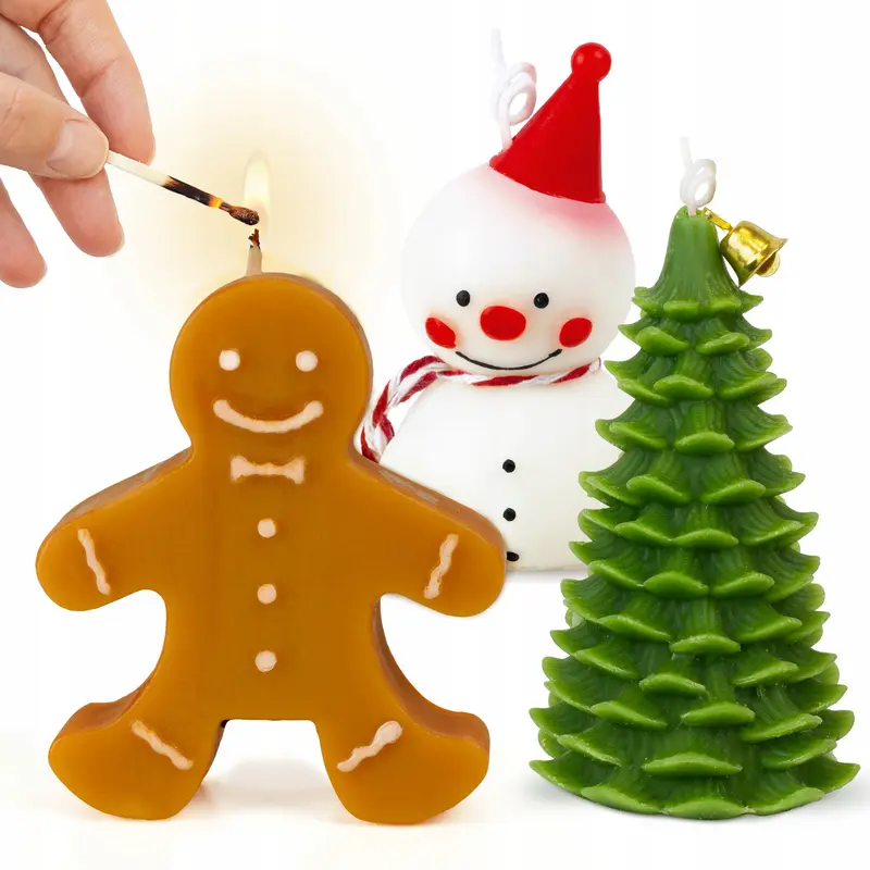 Duftende Weihnachtskerzen 3er-Set