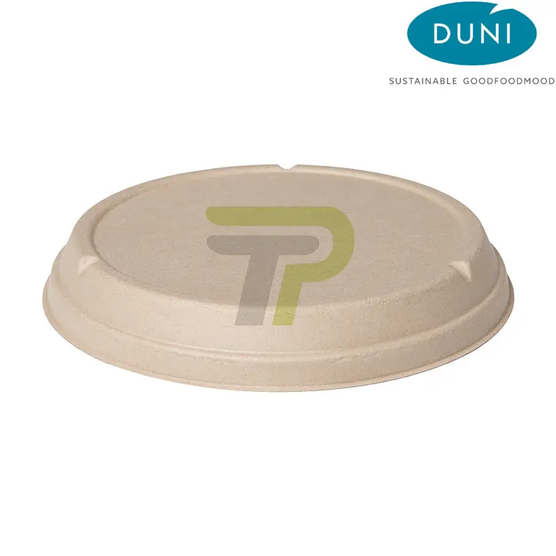 DUNI BioDeckel Braun – Bagasse – für 800ml/ 900ml