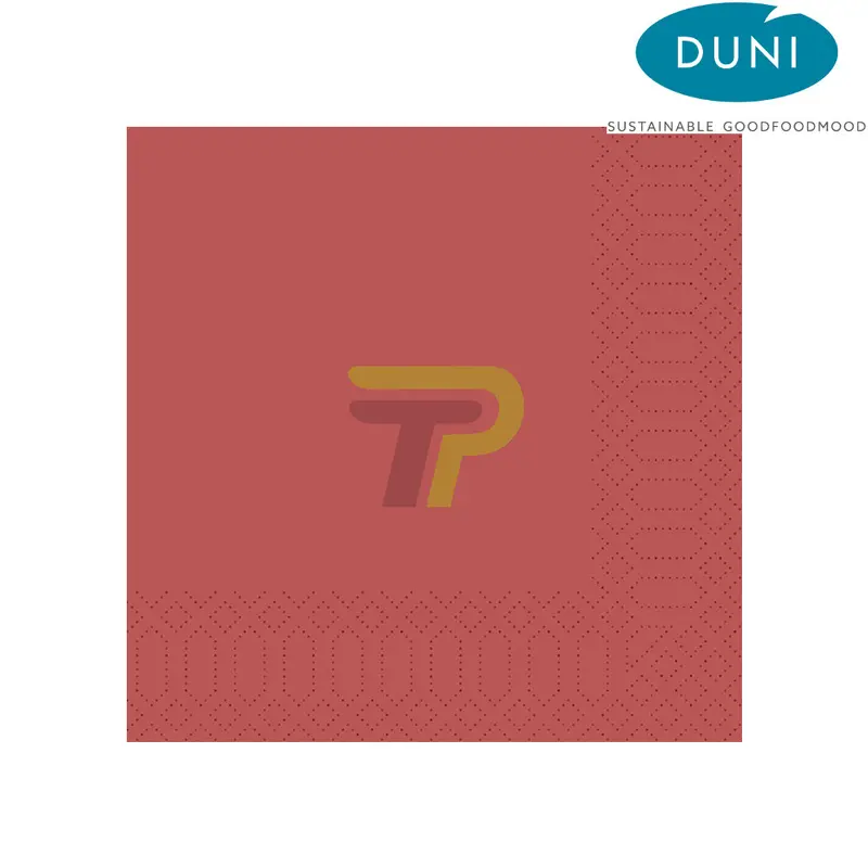 DUNI Zelltuchservietten 40cm x 40cm (3-lagig, 1/4 Falz, bordeaux)
