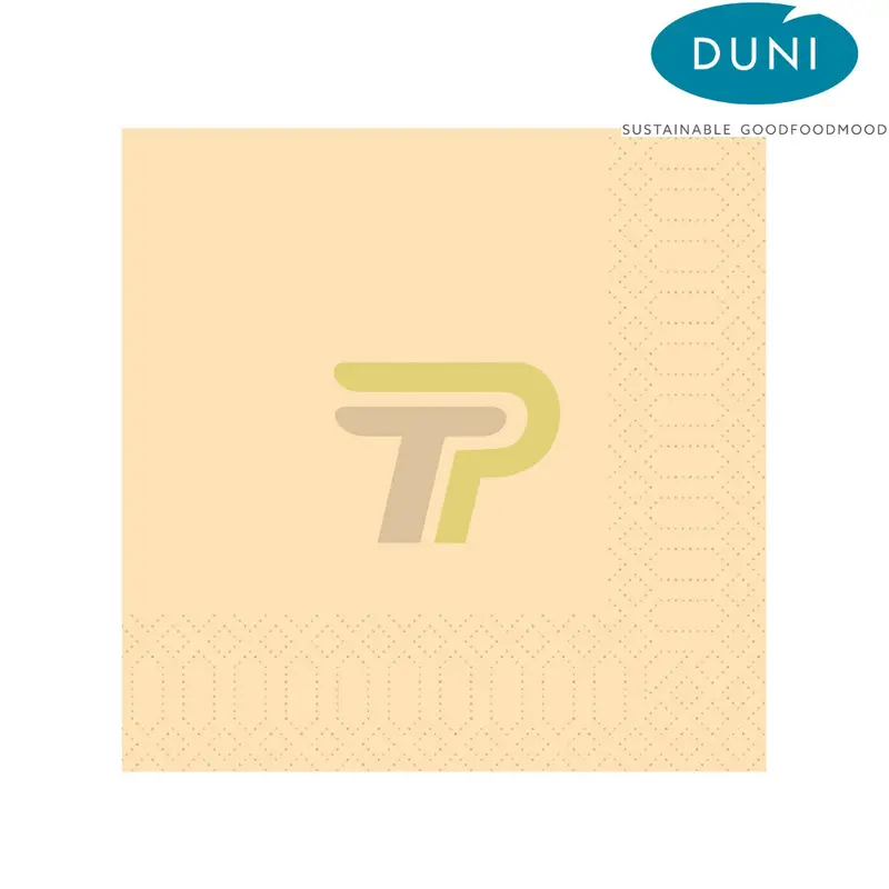 DUNI Zelltuchservietten 40cm x 40cm (3-lagig, 1/4 Falz, cream)
