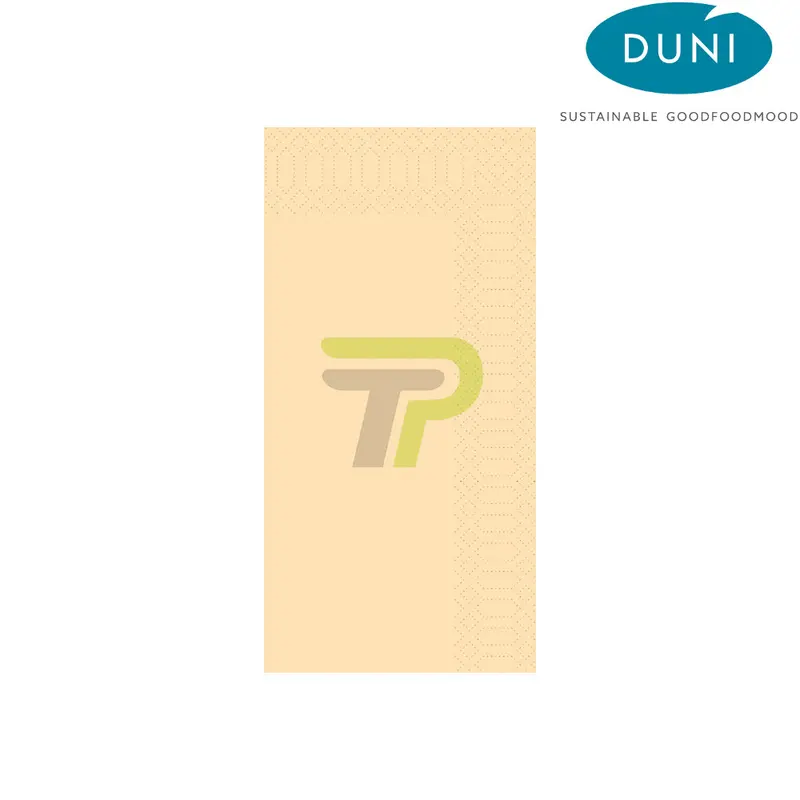 DUNI Zelltuchservietten 40cm x 40cm (3-lagig, 1/8 Falz, cream)