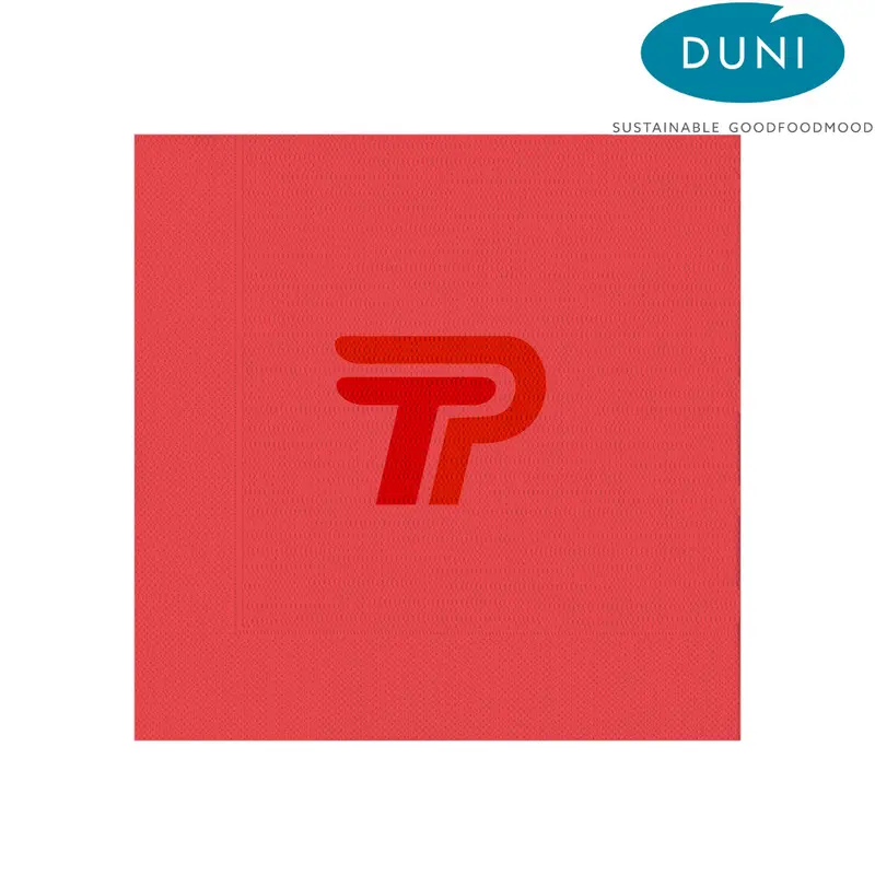 DUNI Zelltuchservietten 40cm x 40cm Klassik - rot