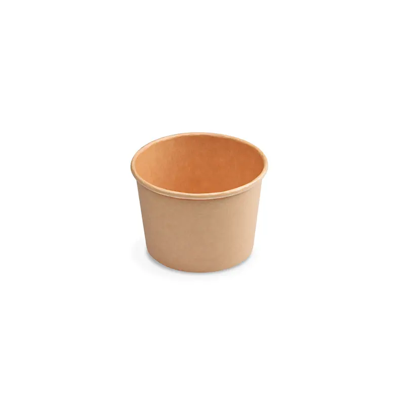 Eisbecher 125 ml, Pappe, braun, Ø 75 mm, 1000 Stk.