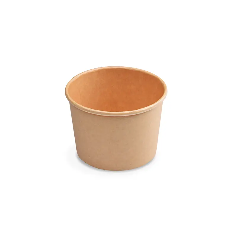 Eisbecher 250 ml, Pappe, braun, Ø 90 mm, 800 Stk.