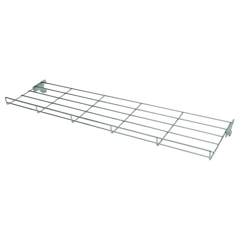 Étagère inclinée pour crémaillère – 2 formats, chromé