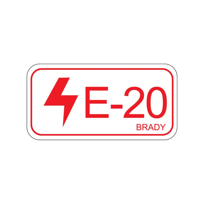 Etikett für Energiequellen - Elektrik