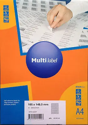 Etiketten - 4 St. pro A4 Blatt - Weiß(40105148)